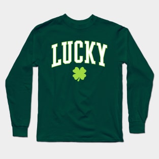 Lucky Shamrock Clover St Patricks Day Long Sleeve T-Shirt